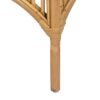 614057 Silla de diseño vintage estructura de fibras naturales con cojín