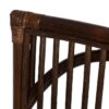 614058 Silla de diseño vintage estructura de fibras naturales marrón con cojín