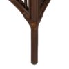 614058 Silla de diseño vintage estructura de fibras naturales marrón con cojín