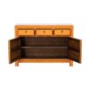 BF069 Aparador de diseño rústico oriental 120 madera de olmo naranja envejecido