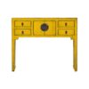 JN448 Consola de diseño oriental 100 madera de pino amarillo con desgastes