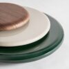 36015 Mesa de centro extensible de diseño moderno HROB 140 color madera, verde y blanco