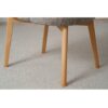 34IH2391C Silla con reposabrazos diseño moderno ROMA tapizado tostado y marfil