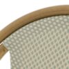 614718 Silla de diseño moderno textileno aguamarina y aluminio acabado madera