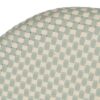 614720 Silla de diseño moderno textileno aguamarina y aluminio acabado madera