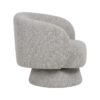 614781 Sillón butaca diseño moderno formas redondeadas y tapizado total gris jaspeado - Imagen 2