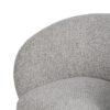 614781 Sillón butaca de diseño moderno formas redondeadas y tapizado total gris jaspeado