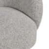 614781 Sillón butaca de diseño moderno formas redondeadas y tapizado total gris jaspeado