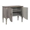 613229 Aparador diseño vintage 100 madera mindi gris y natural con desgastes