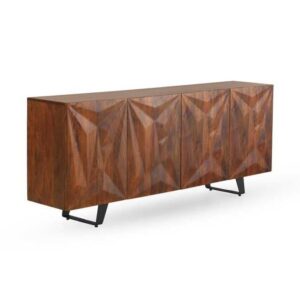 11480 Aparador de diseño rústico industrial 177 madera de mango con volúmenes