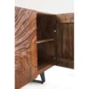 11482 Aparador de diseño rústico industrial 177 madera de mango relieve puertas