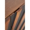 11488 Aparador de diseño moderno 160 madera de mango natural tallas rayas negro