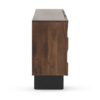 11488 Aparador de diseño moderno 160 madera de mango natural tallas rayas negro
