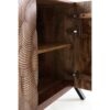 11490 Aparador de diseño rústico industrial 160 madera con tallas volúmenes flores