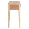 418020 Consola de diseño rústico nórdico 100 madera con detalle de ratán