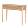 418020 Consola de diseño rústico nórdico 100 madera con detalle de ratán