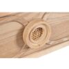 418020 Consola de diseño rústico nórdico 100 madera con detalle de ratán