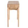 418026 Consola de diseño rústico nórdico 108 madera con detalle de ratán