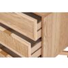 418028 Mesita de noche diseño nórdico 52 madera con ratán