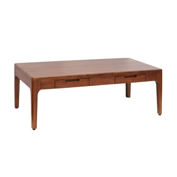6110120 Mesa de centro de diseño colonial OPORTO 120 madera de caoba