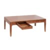 6110120 Mesa de centro de diseño colonial OPORTO 120 madera de caoba