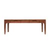 6110120 Mesa de centro de diseño colonial OPORTO 120 madera de caoba