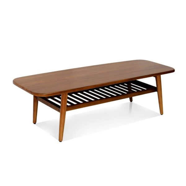 6110121 Mesa de centro de diseño colonial OPORTO 150 madera de caoba