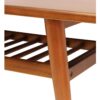6110121 Mesa de centro de diseño colonial OPORTO 150 madera de caoba