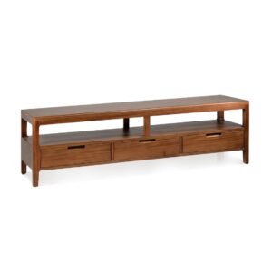 6110310 Mueble de televisión de diseño colonial OPORTO 160 madera de caoba