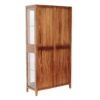 6110421 Vitrina de diseño colonial OPORTO 100 madera de caoba y puertas acristaladas