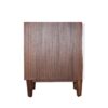 6110702 Mesita de noche de diseño colonial MOZART 45 madera de caoba natural con blanco