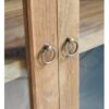 650080 Vitrina de diseño rústico CANCÚN 116 madera de teka y puertas de cristal