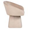 946015 Butaca giratoria diseño moderno SYLPH tapizado terciopelo beige