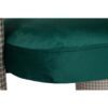 946017 Sillón de diseño moderno NOVA formas curvas y tapizado pata de gallo con terciopelo verde