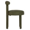950001 Silla de diseño moderno tapizado terciopelo verde oscuro
