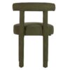 950001 Silla de diseño moderno tapizado terciopelo verde oscuro