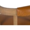950012 Silla de diseño moderno madera de fresno y polipiel marrón