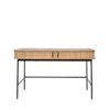 MB300714 Escritorio de diseño nórdico moderno CORNELL 120 madera de roble y metal - Imagen 3