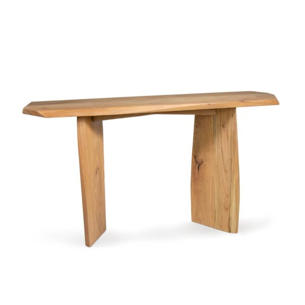 6080101 Consola de diseño rústico BARCELONA 150 madera maciza de acacia