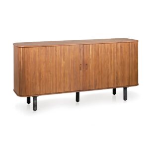 6080301 Aparador de diseño rústico industrial BARCELONA 180 madera de acacia y hierro
