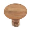 6080401 Mesa auxiliar de diseño rústico BARCELONA 50 madera de acacia natural