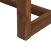 614605 Banco de diseño rústico 138 madera de teka y ratán sintético trenzado