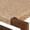 614605 Banco de diseño rústico 138 madera de teka y ratán sintético trenzado
