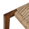 614605 Banco de diseño rústico 138 madera de teka y ratán sintético trenzado