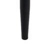 614628 Silla de diseño moderno acero negro y tapizado gris
