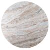 614757 Mesa de comedor diseño moderno 120 madera beige y mármol gris