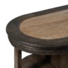 614967 Aparador isla de diseño vintage 140 madera de mango, mármol y puertas cristal