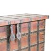 6820423 Baúl de diseño clásico ALHAMBRA 127 madera reciclada con detalles de metal