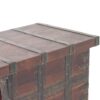 6820423 Baúl de diseño clásico ALHAMBRA 127 madera reciclada con detalles de metal
