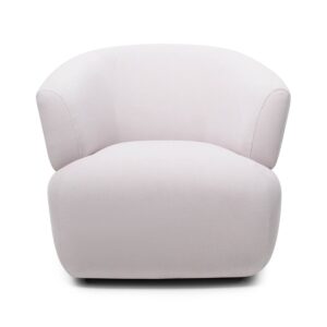Sillón de diseño redondeado BOLL tapizado a medida